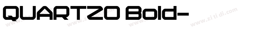 QUARTZO Bold字体转换